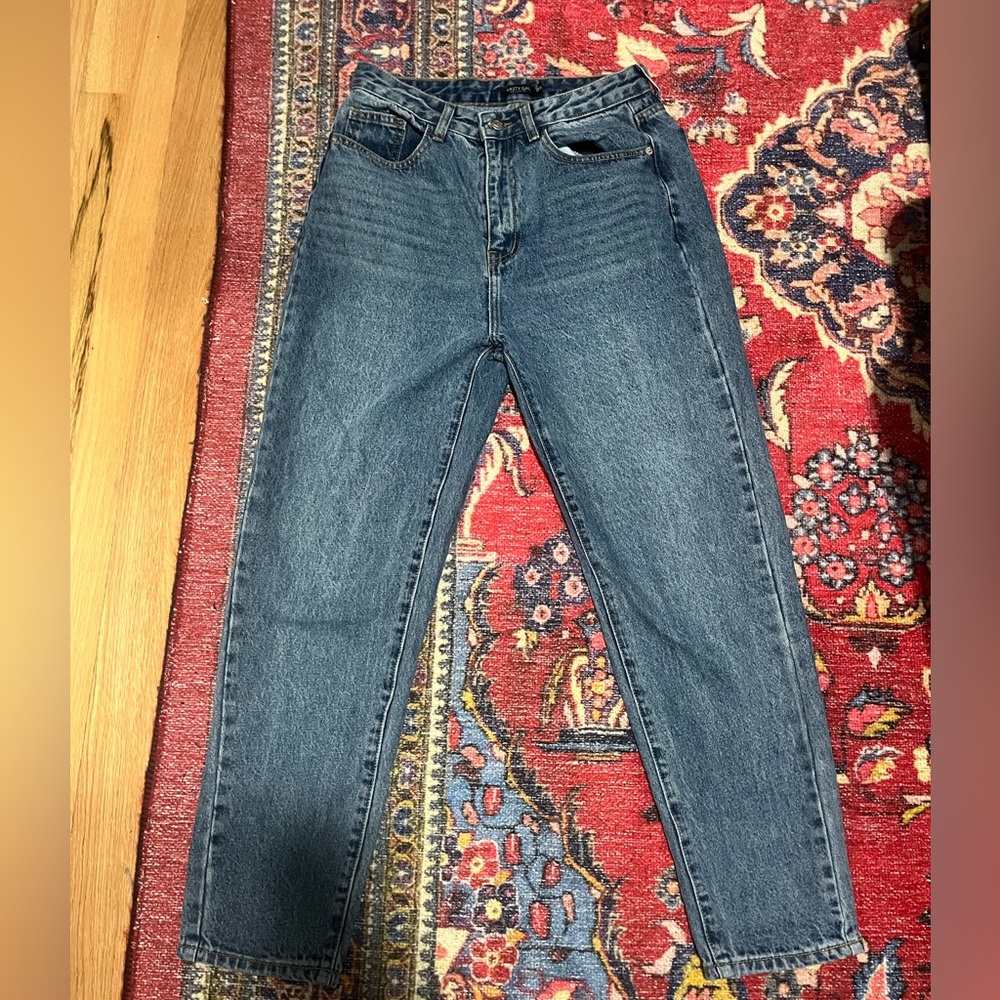 Nasty Gal Classic Blue Denim Pants